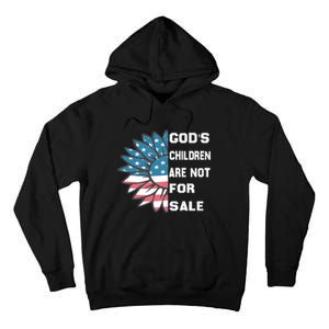 Gods Children Are Not For Sale Sunflower Design Tall Hoodie