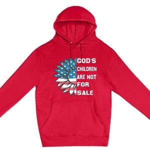 Gods Children Are Not For Sale Sunflower Design Premium Pullover Hoodie