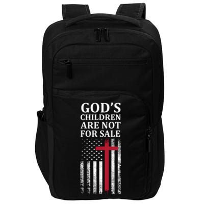 Gods Children Are Not For Sale Funny Political Impact Tech Backpack