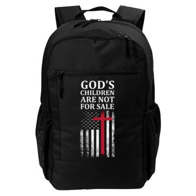 Gods Children Are Not For Sale Funny Political Daily Commute Backpack