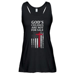 Gods Children Are Not For Sale Funny Political Ladies Essential Flowy Tank