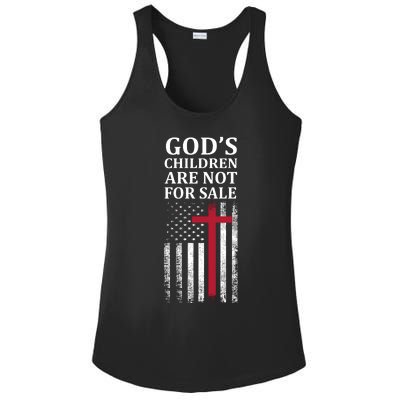 Gods Children Are Not For Sale Funny Political Ladies PosiCharge Competitor Racerback Tank