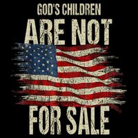 Gods Children Are Not For Sale Christian American Flag Cooling Performance Crew T-Shirt