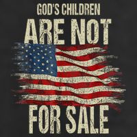 Gods Children Are Not For Sale Christian American Flag Adult Drive Performance Visor