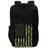 Green Camo American Flag Desert Camouflage Tactical Military Impact Tech Backpack