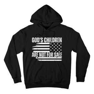 Gods Children Are Not For Sale Funny American Flag Hoodie