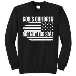 Gods Children Are Not For Sale Funny American Flag Sweatshirt