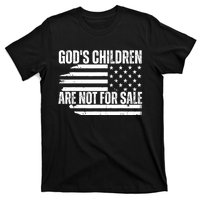 Gods Children Are Not For Sale Funny American Flag T-Shirt