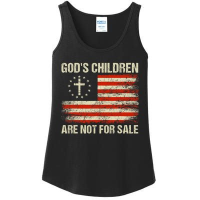 Gods Children Are Not For Sale Funny Quote Gods Children Ladies Essential Tank