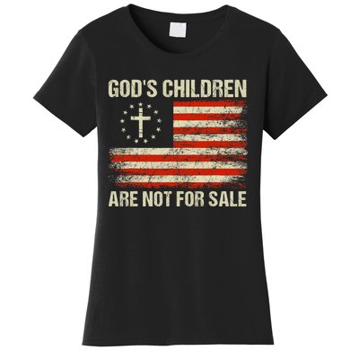 Gods Children Are Not For Sale Funny Quote Gods Children Women's T-Shirt