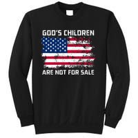 Gods Children Are Not For Sale Patriotic US Flag Sweatshirt