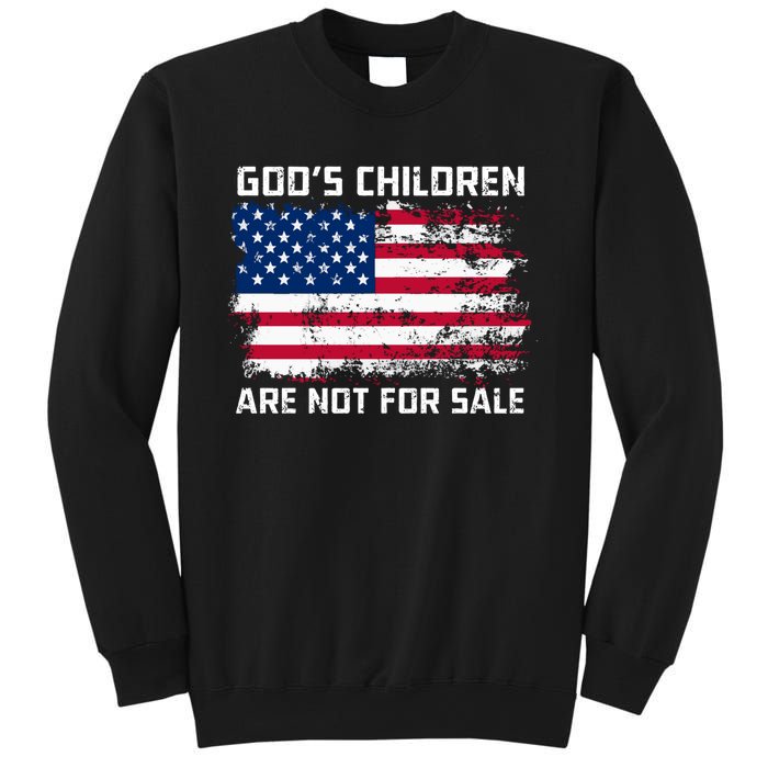 Gods Children Are Not For Sale Patriotic US Flag Sweatshirt