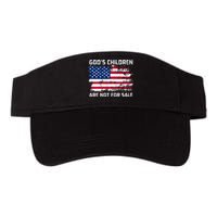 Gods Children Are Not For Sale Patriotic US Flag Valucap Bio-Washed Visor