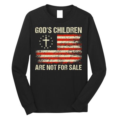 God's Children Are Not For Sale Funny Quote God's Children Long Sleeve Shirt