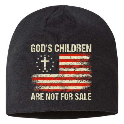 God's Children Are Not For Sale Funny Quote God's Children Sustainable Beanie