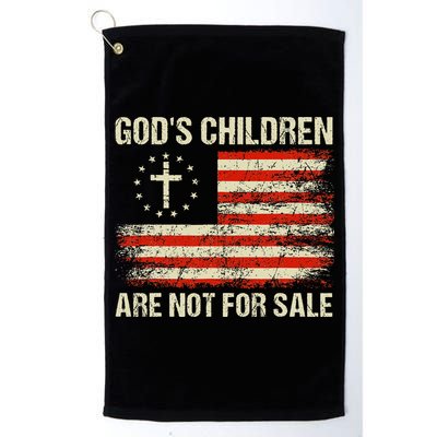 God's Children Are Not For Sale Funny Quote God's Children Golf Towel