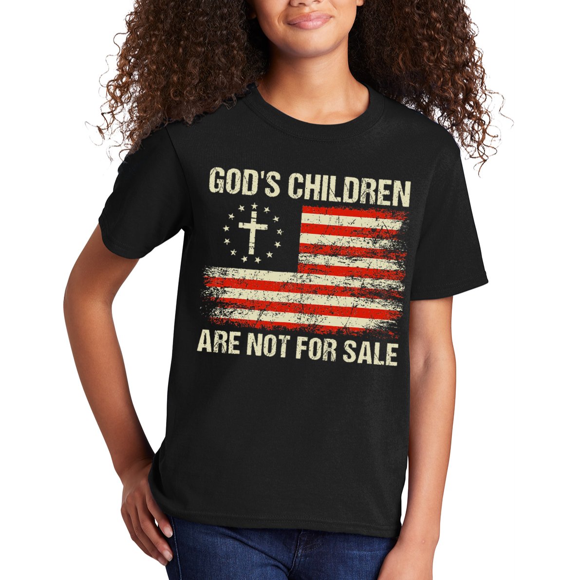 God's Children Are Not For Sale Funny Quote God's Children Kids T-Shirt
