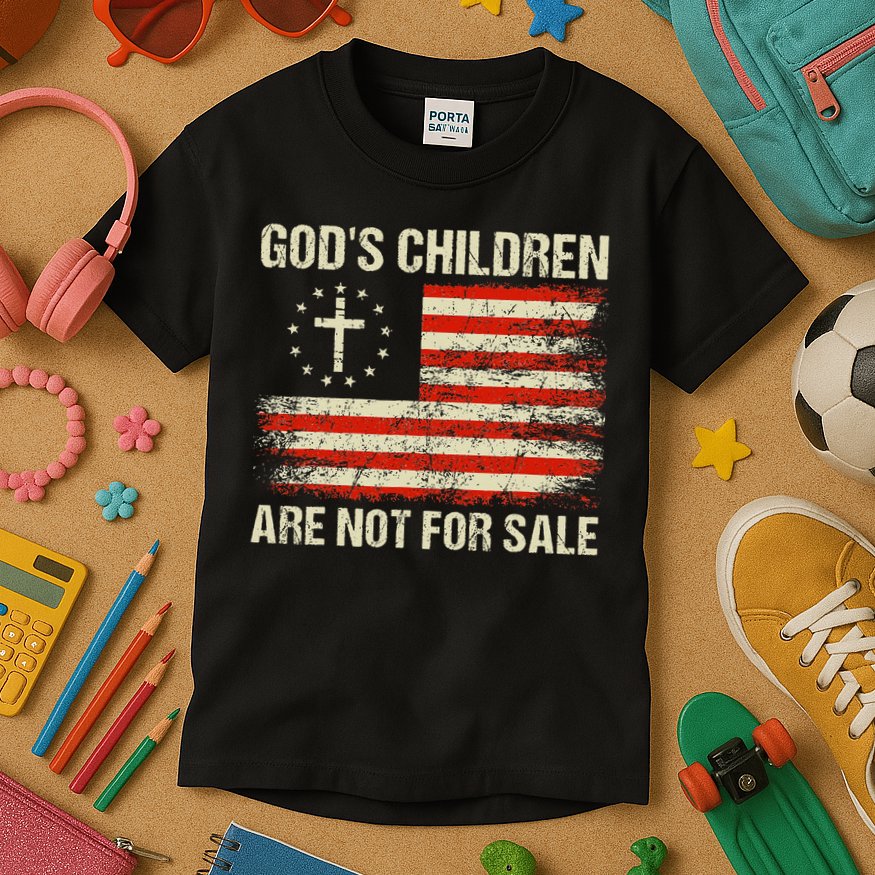 God's Children Are Not For Sale Funny Quote God's Children Kids T-Shirt