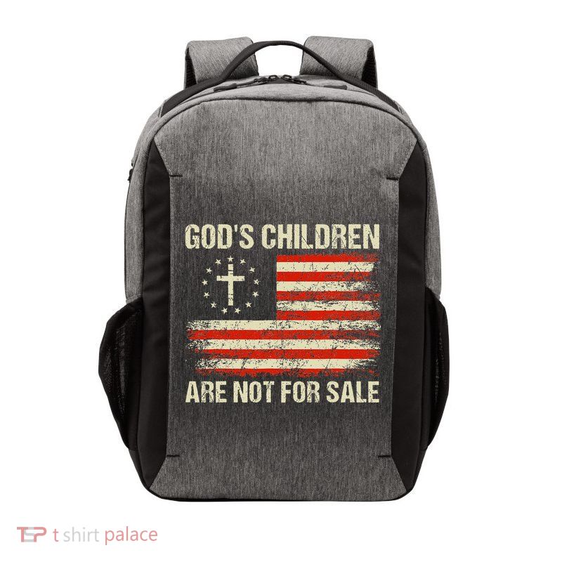 God's Children Are Not For Sale Funny Quote God's Children Vector Backpack