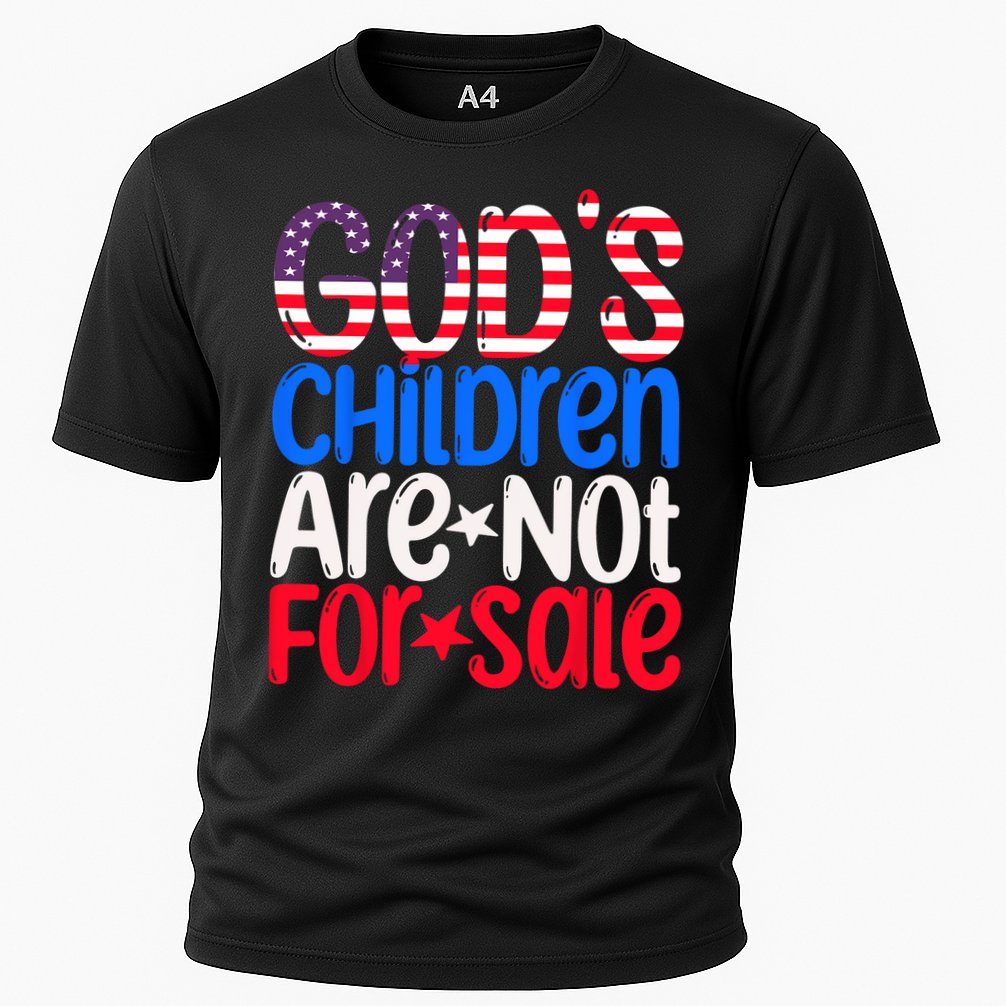 Gods Children Are Not For Sale Trendy Cooling Performance Crew T-Shirt