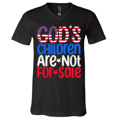 Gods Children Are Not For Sale Trendy V-Neck T-Shirt