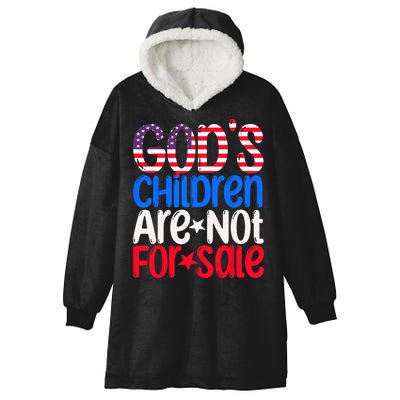 Gods Children Are Not For Sale Trendy Hooded Wearable Blanket