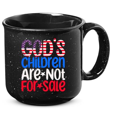 Gods Children Are Not For Sale Trendy 15oz Campfire Ceramic Mug