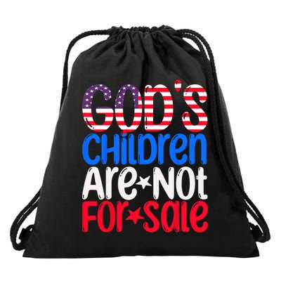 Gods Children Are Not For Sale Trendy Drawstring Bag