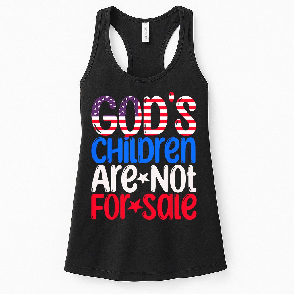 Gods Children Are Not For Sale Trendy Womens Tank Top