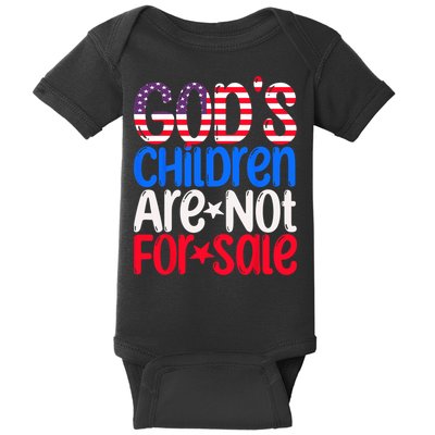 Gods Children Are Not For Sale Trendy Baby Bodysuit