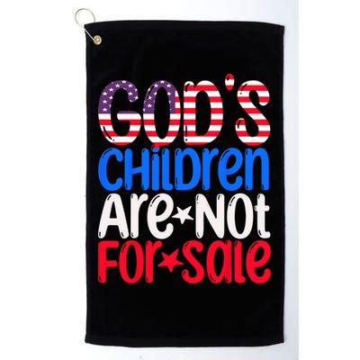 Gods Children Are Not For Sale Trendy Golf Towel