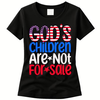 Gods Children Are Not For Sale Trendy Womens T-Shirt
