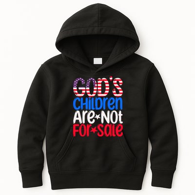 Gods Children Are Not For Sale Trendy Kids Hoodie