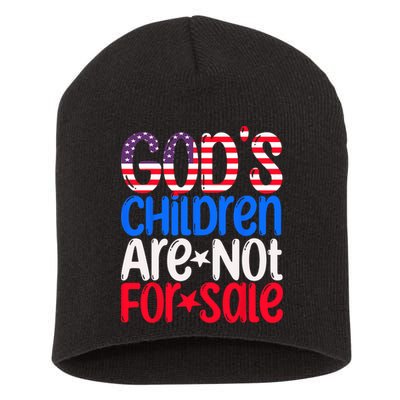 Gods Children Are Not For Sale Trendy Short Acrylic Beanie