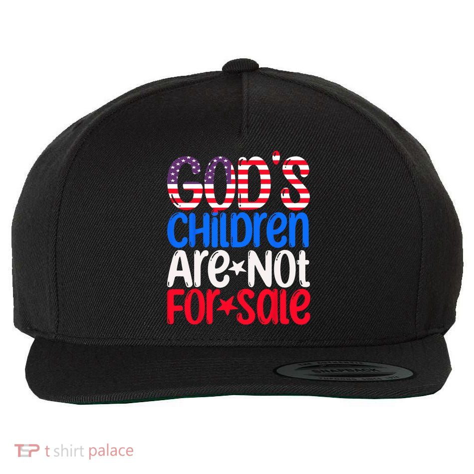 Gods Children Are Not For Sale Trendy Wool Snapback Cap