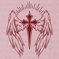 Gothic Cross And Wings Goth Egirl Eboy Emo Alt 25L Jumbo Tote