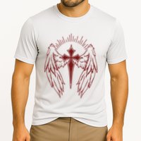 Gothic Cross And Wings Goth Egirl Eboy Emo Alt Performance Shirt