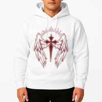 Gothic Cross And Wings Goth Egirl Eboy Emo Alt Hoodie