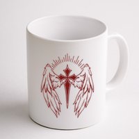 Gothic Cross And Wings Goth Egirl Eboy Emo Alt Mug
