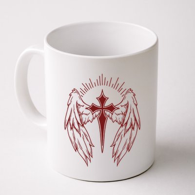 Gothic Cross And Wings Goth Egirl Eboy Emo Alt Mug