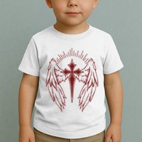 Gothic Cross And Wings Goth Egirl Eboy Emo Alt Toddler T-Shirt