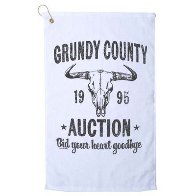 Grundy County Auction Vintage Inspired Concert Golf Towel