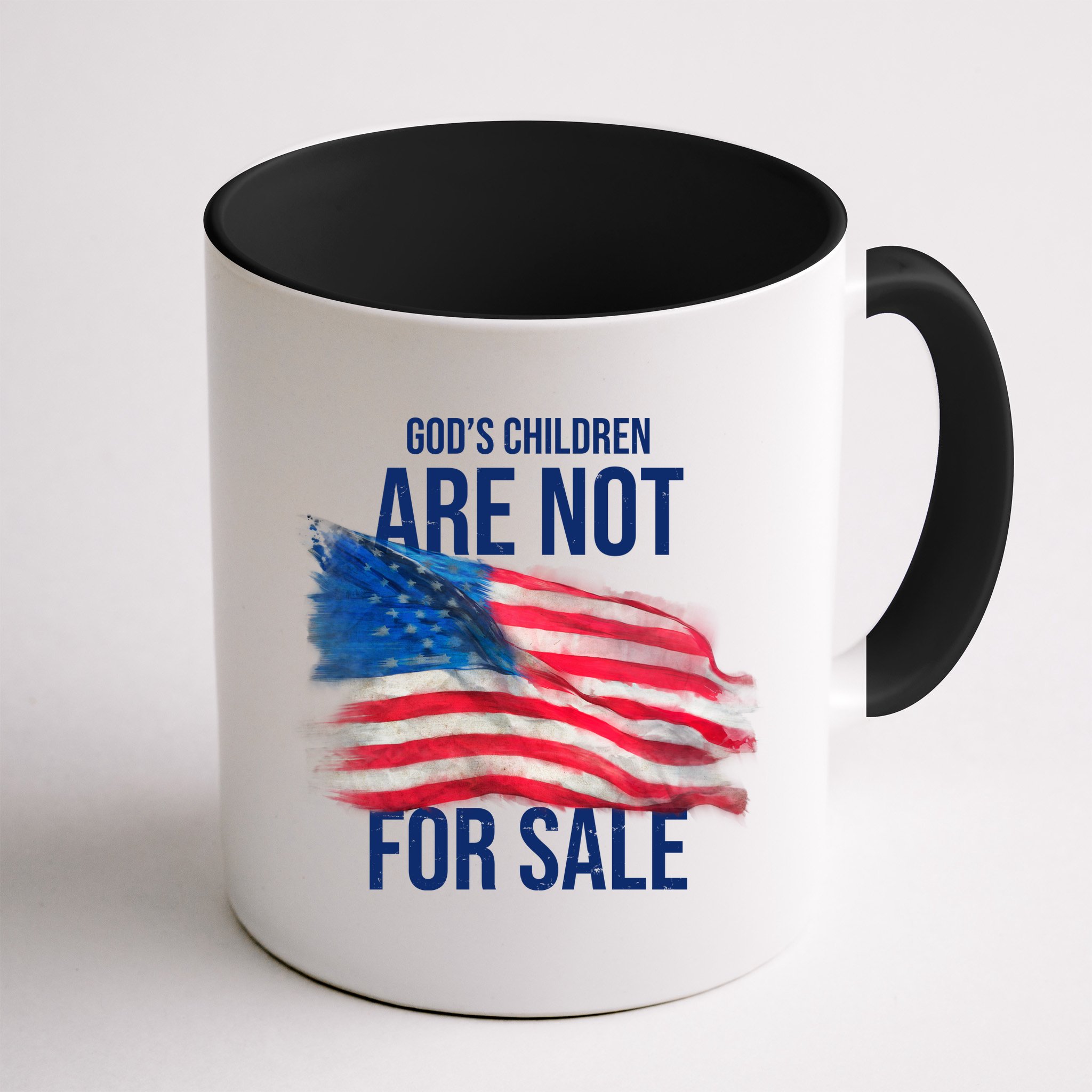 Gods Children Are Not For Sale Usa Flag Mug