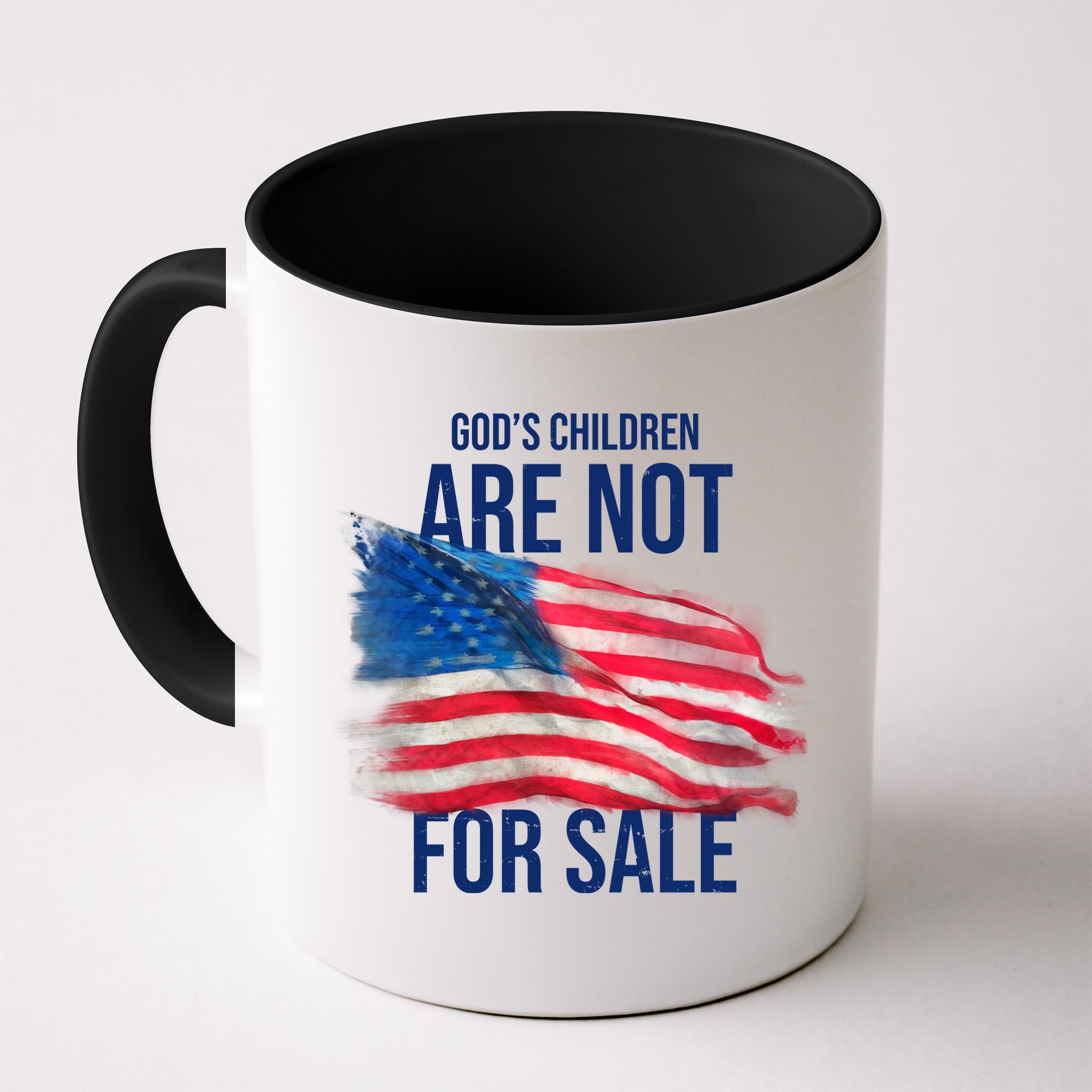 Gods Children Are Not For Sale Usa Flag Mug