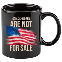 Gods Children Are Not For Sale Usa Flag 11oz C Handle Ceramic Mug