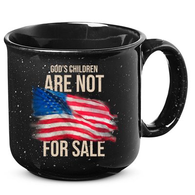 Gods Children Are Not For Sale Usa Flag 15oz Campfire Ceramic Mug