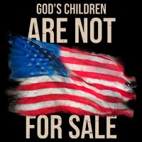 Gods Children Are Not For Sale Usa Flag 16 in Basic Backpack