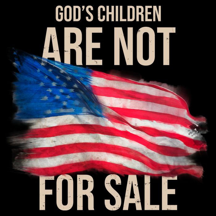 Gods Children Are Not For Sale Usa Flag 16 in Basic Backpack
