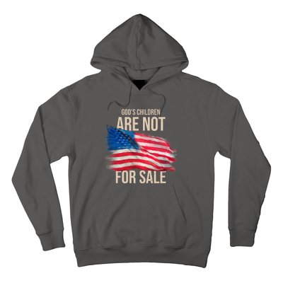 Gods Children Are Not For Sale Usa Flag Hoodie