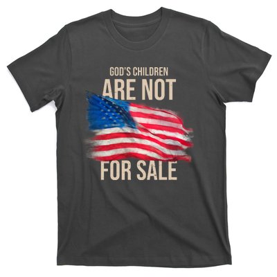 Gods Children Are Not For Sale Usa Flag T-Shirt